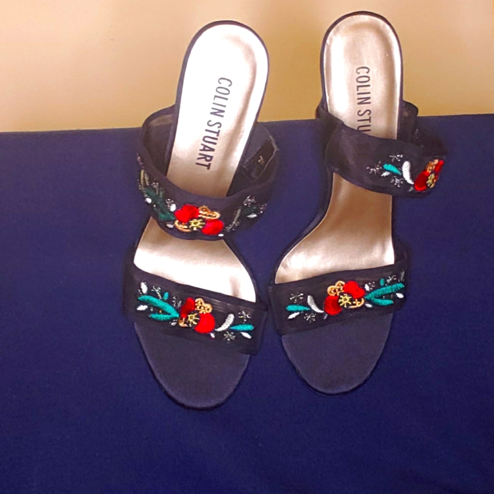 Colin Stuart Sandal Heels Size 7